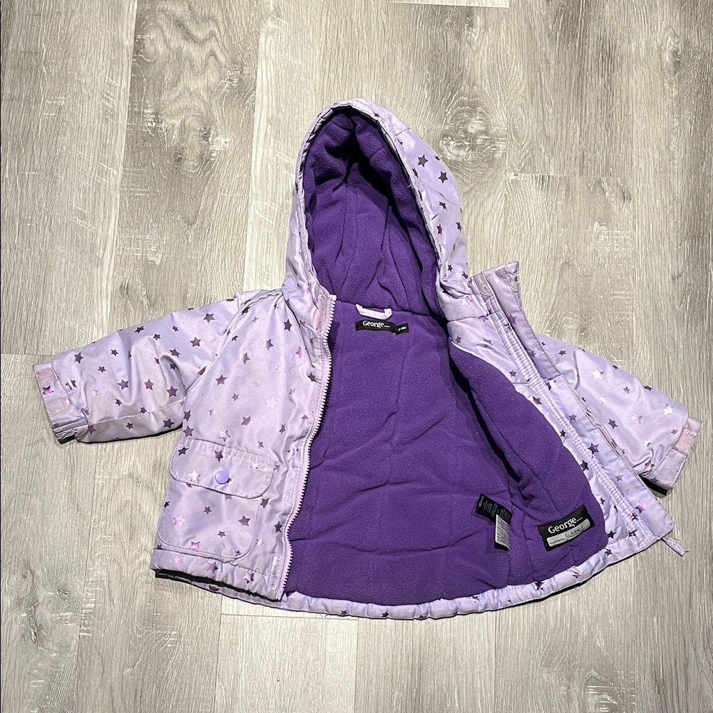 George Purple Star Kids Fleece Jacket